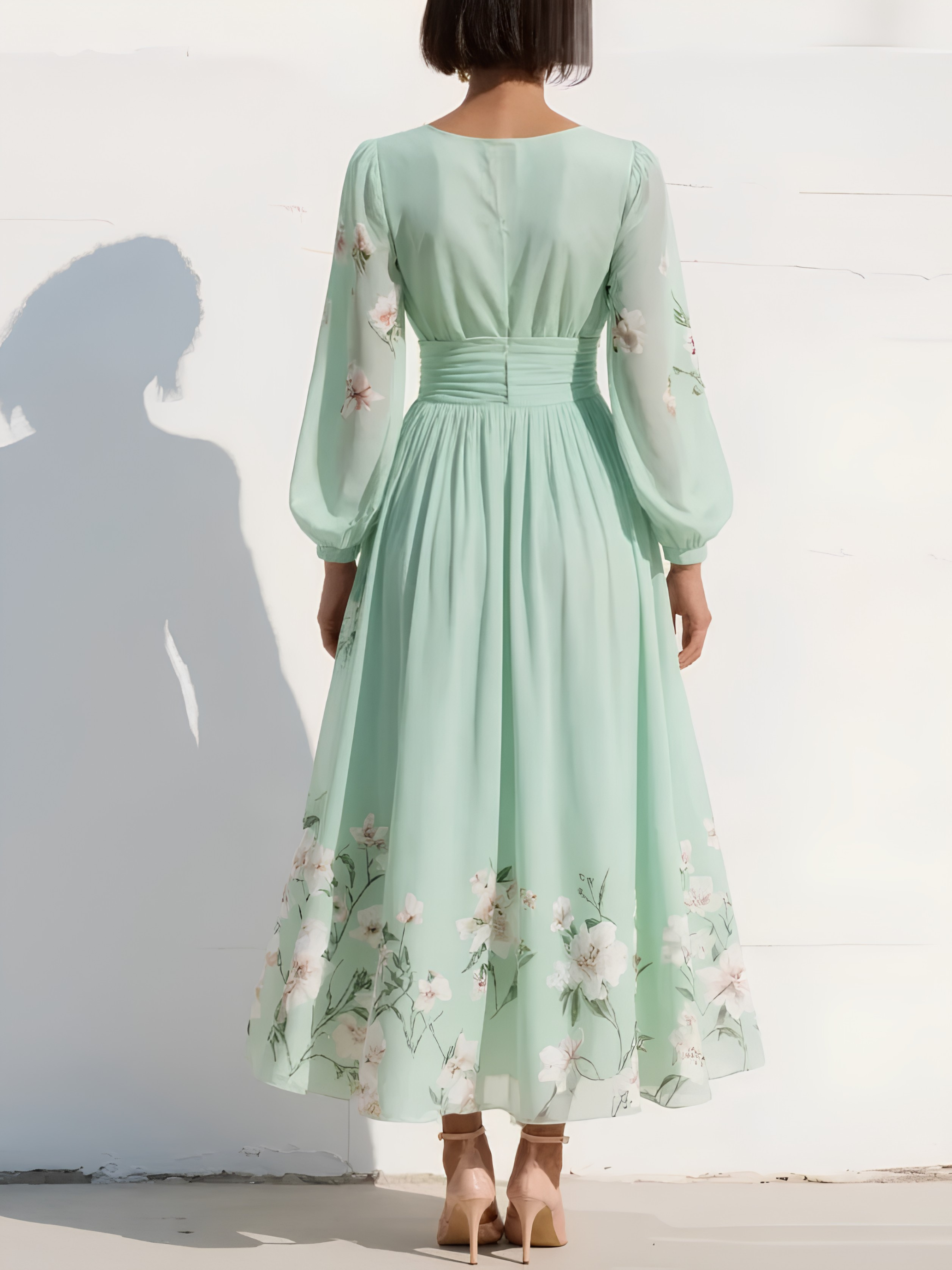 Willow™ | Flowing Floral Midi Dress