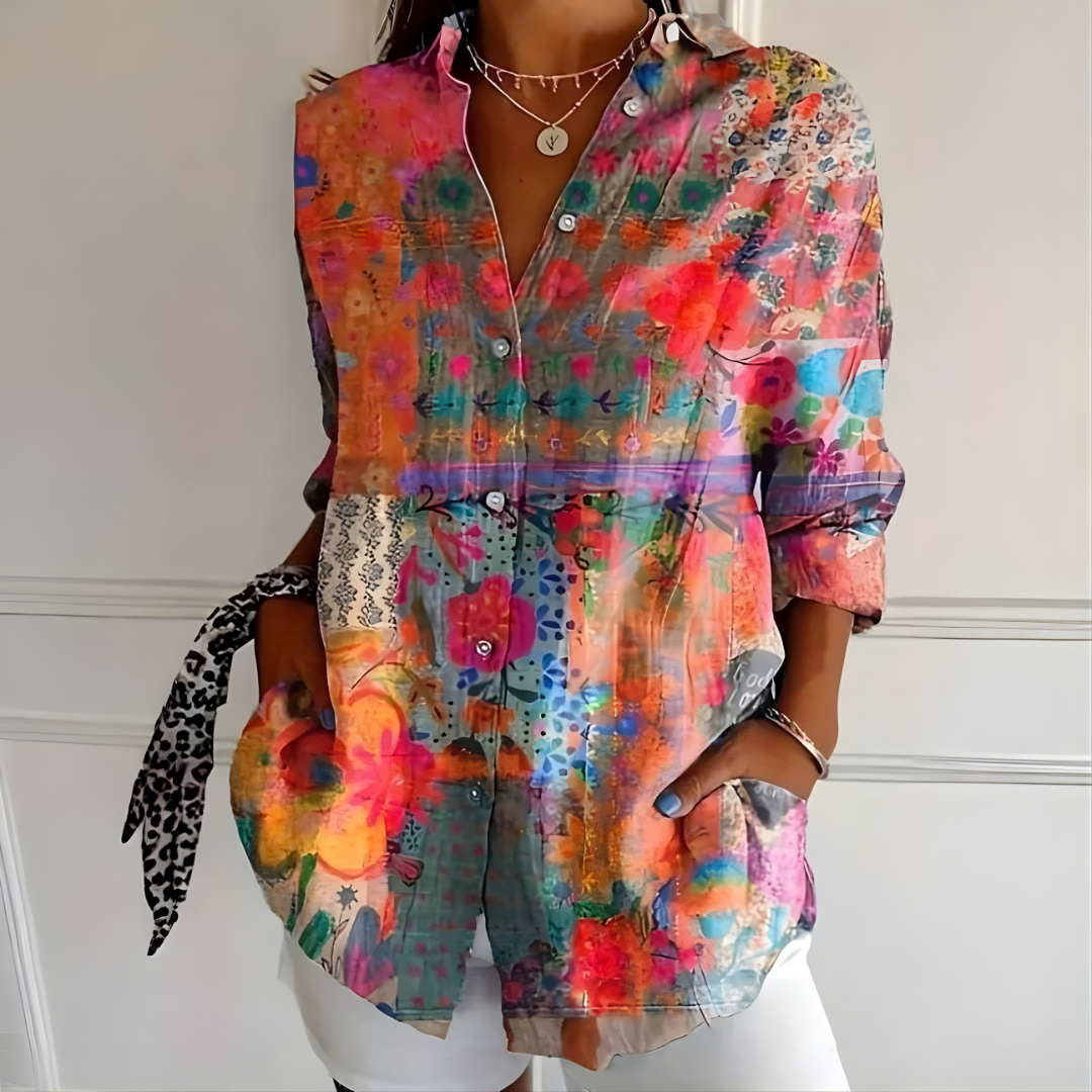 Arleth™ | Colorful Pattern Blouse