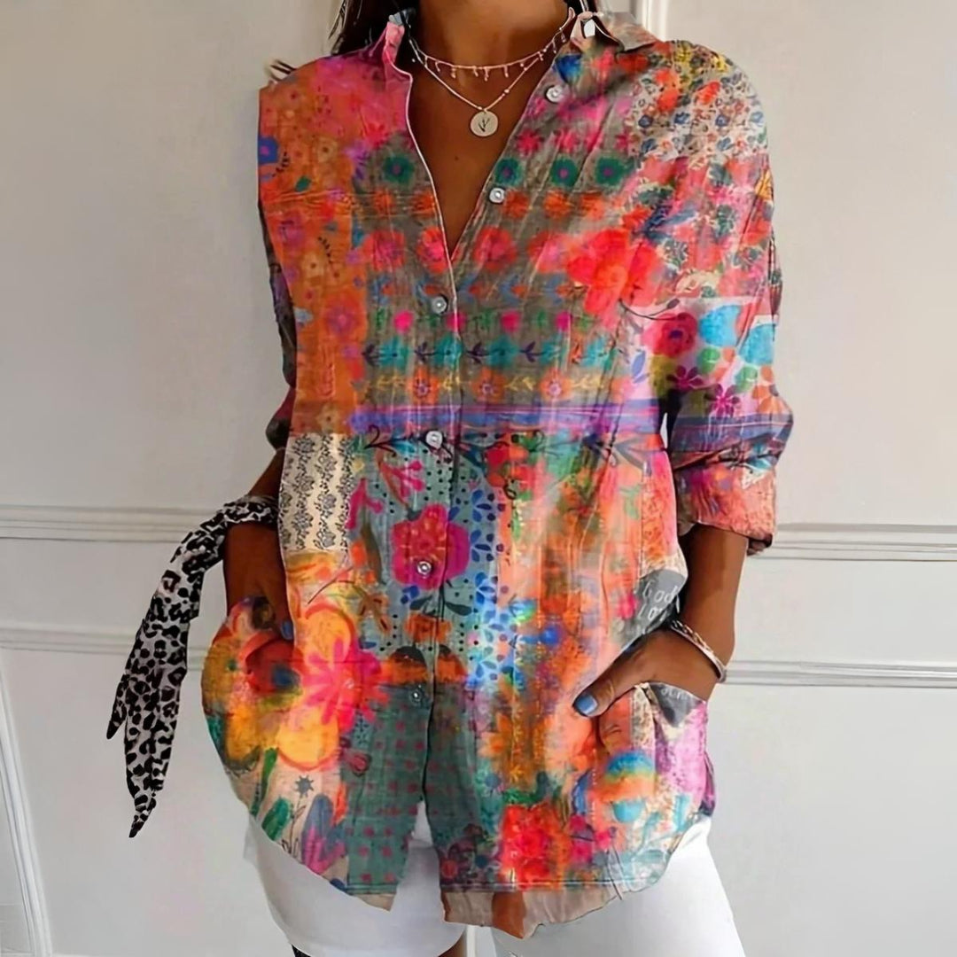 Roseanne™ | Floral Breeze Button-Up Shirt