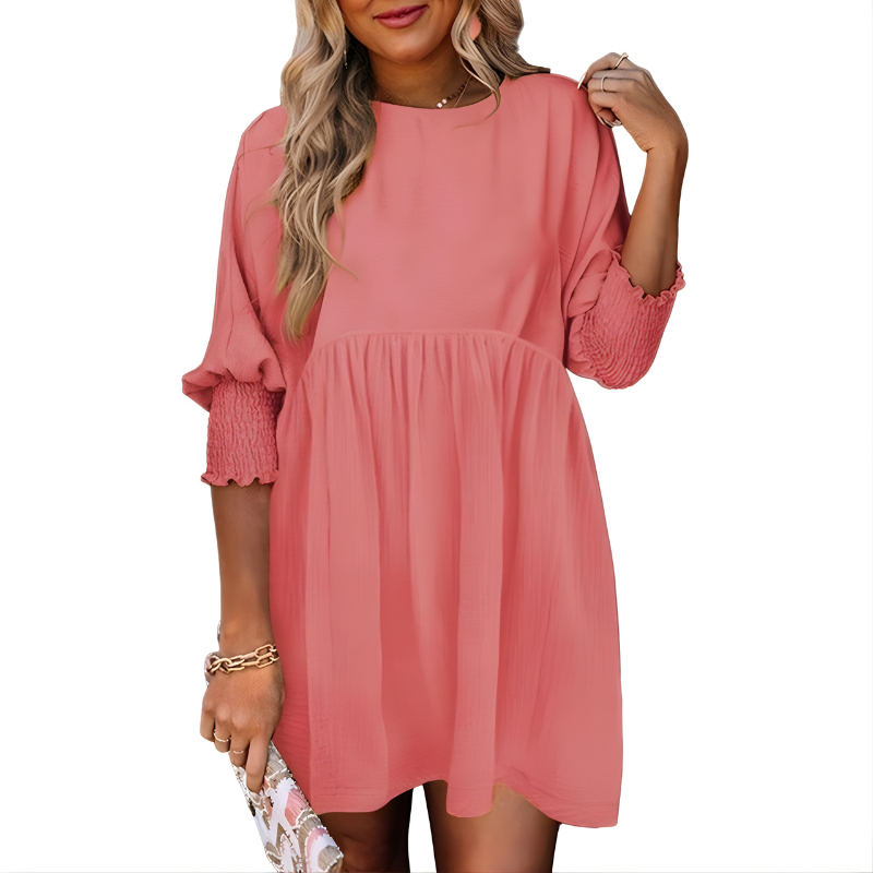 Dorothy™ | Casual Crew Neck Loose Fit Mini Dress