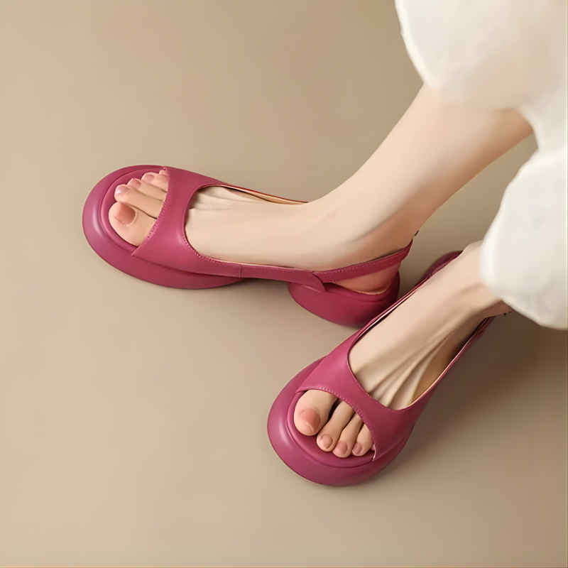 Mya™ | Luxe Summer Peep-Toe Block Heels