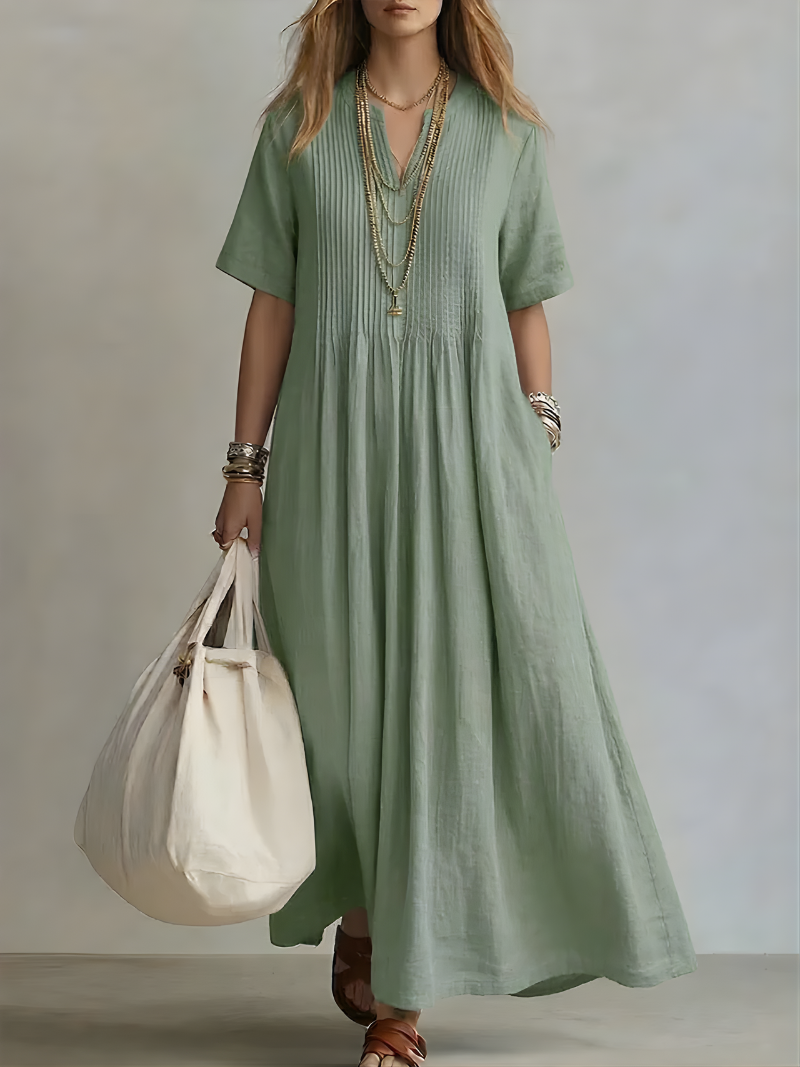 Genesis™ | Flowing V-Neck Maxi Dress