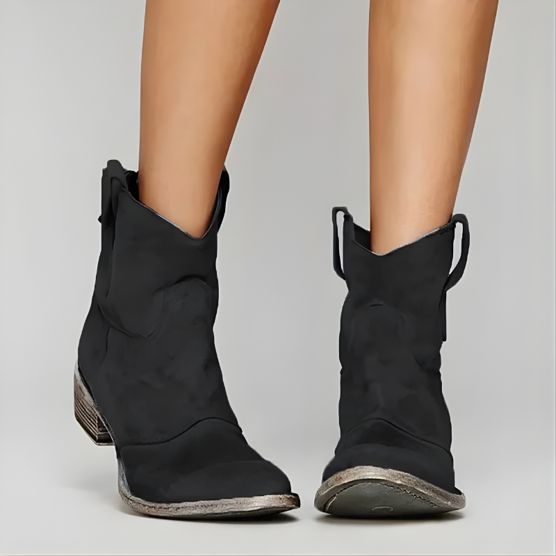 Harley™ | Vintage Cowboy Ankle Boots