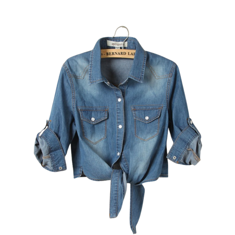MARICEL™ | – Sophisticated 3/4 Sleeve Crop Shirt