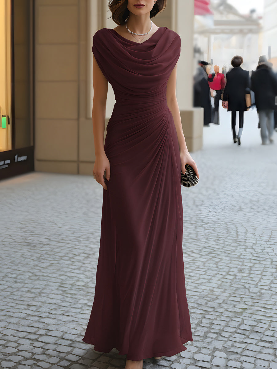 Madisson™ | Elegant Draped Maxi Dress