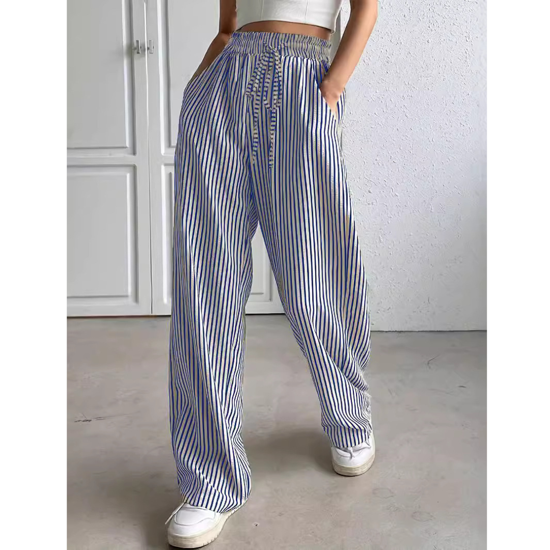 BAYLEEZ™ | – Simple Summer Striped Relaxed Fit Bottoms