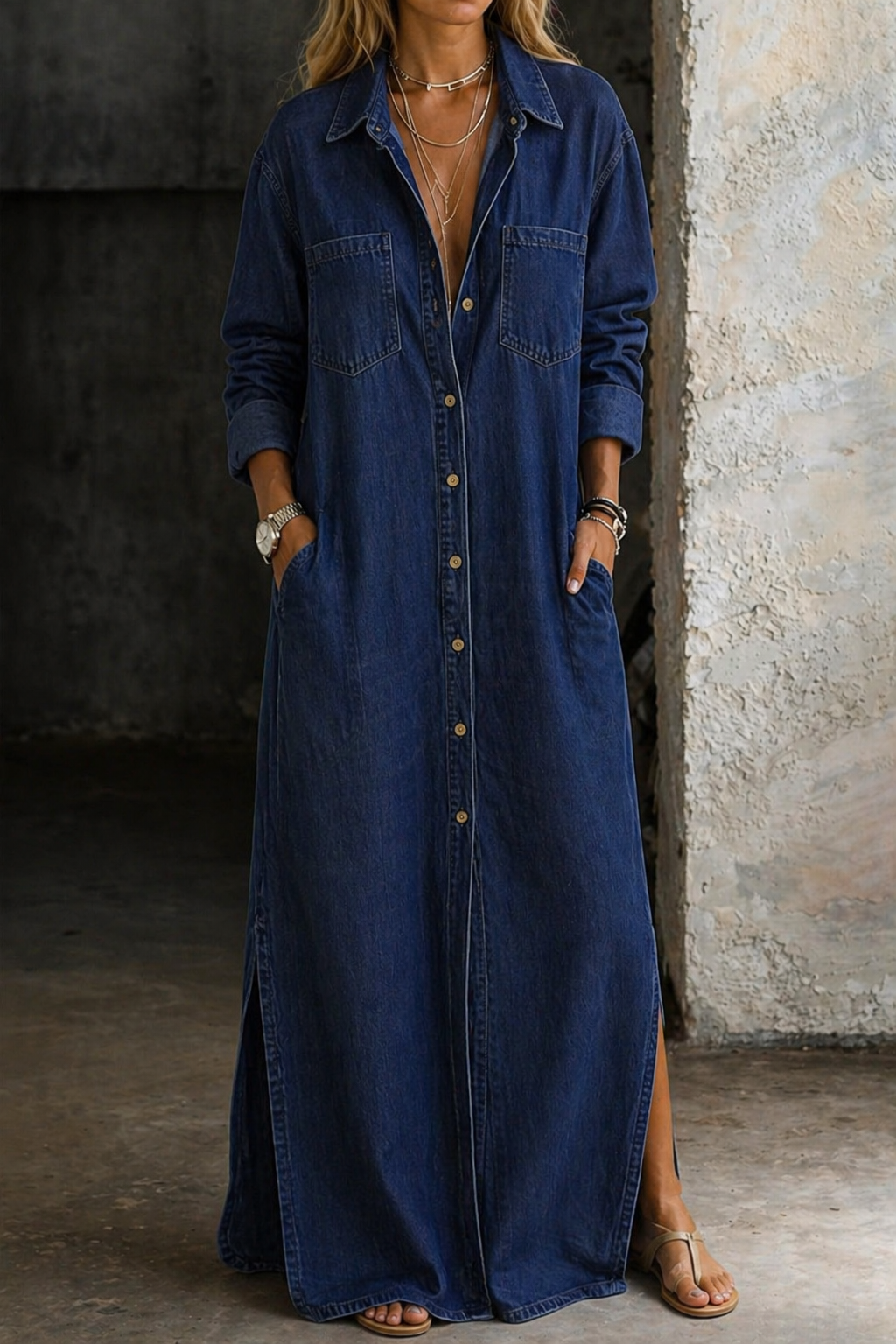 Rhea™ | Button Down Dress