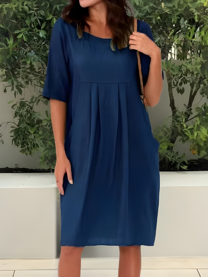 Elicia™ | Relaxed Fit Dress With Pockets