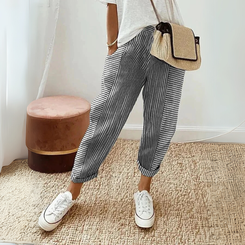 FLORIANE™ | - Relaxed Boho Stripe Pants