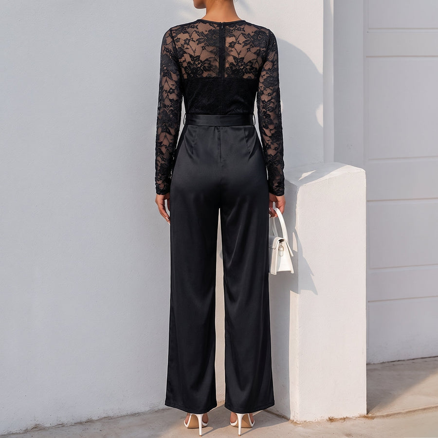 Phyllis™ | Lace Bell Sleeve Jumpsuit