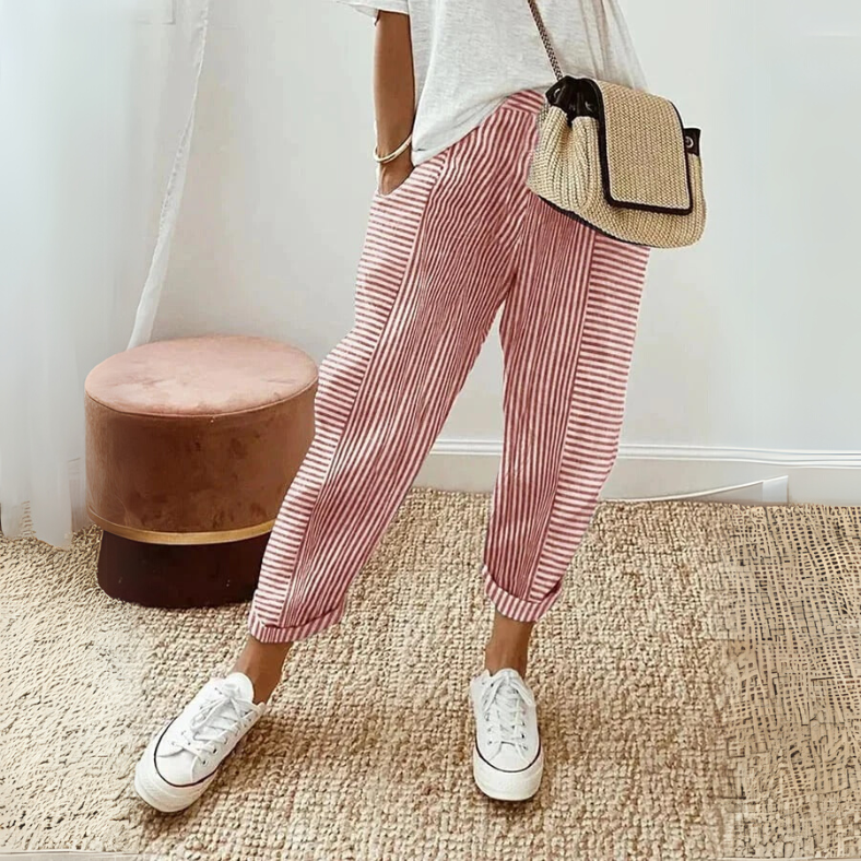 FLORIANE™ | - Relaxed Boho Stripe Pants