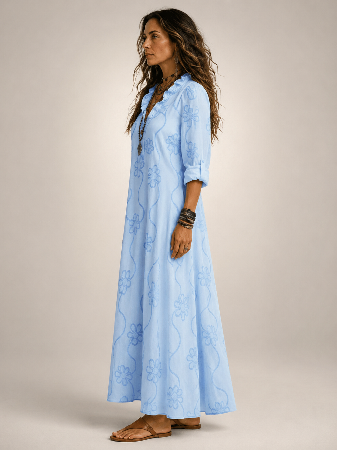Cordelia™ | Floral Flow Maxi Dress