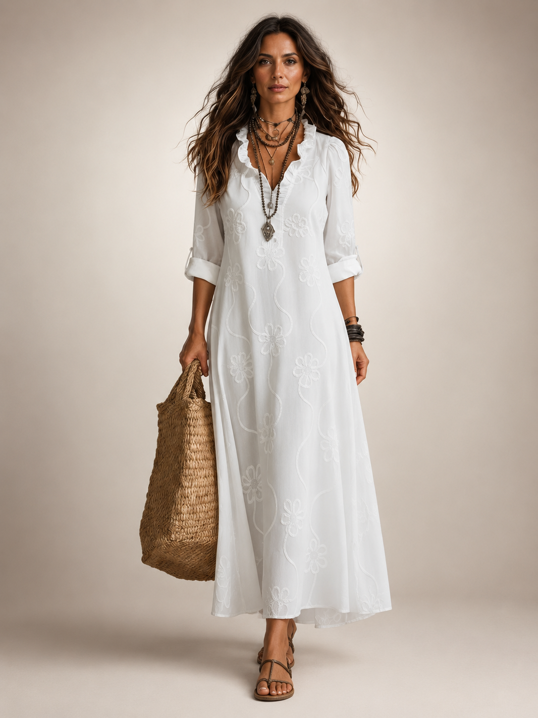 Cordelia™ | Floral Flow Maxi Dress