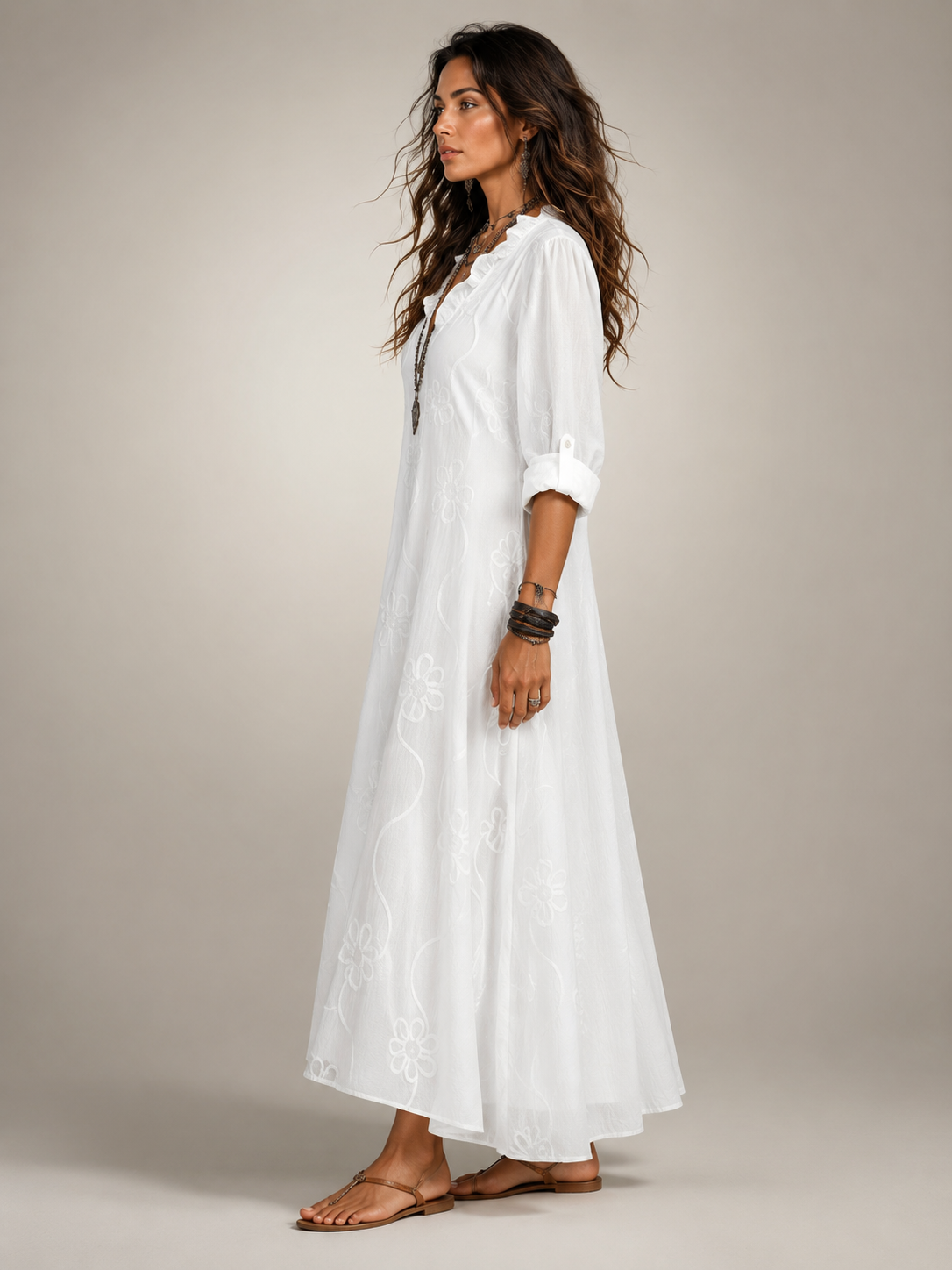 Cordelia™ | Floral Flow Maxi Dress