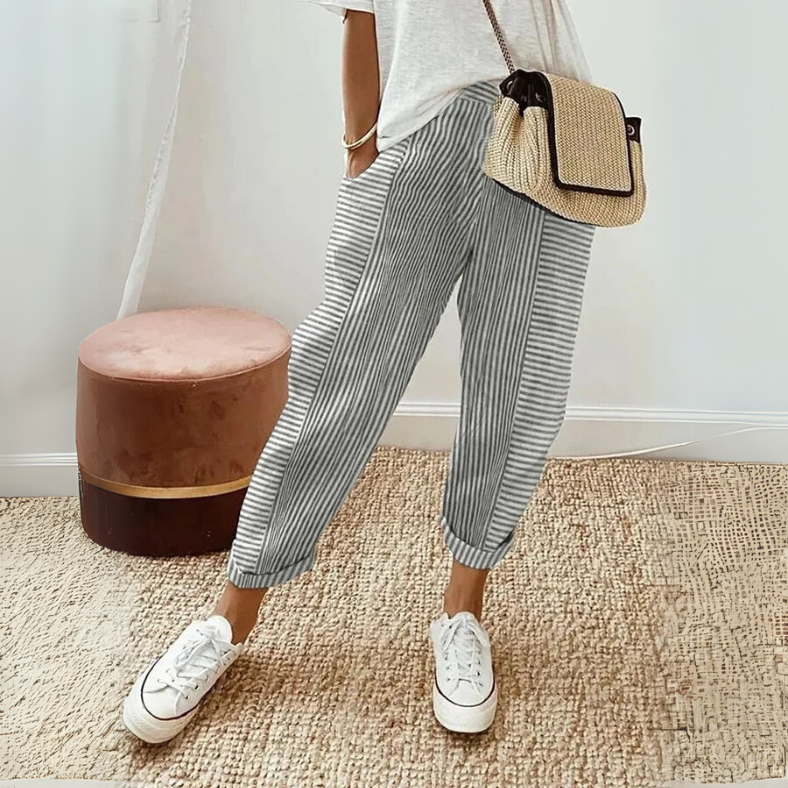 FLORIANE™ | - Relaxed Boho Stripe Pants