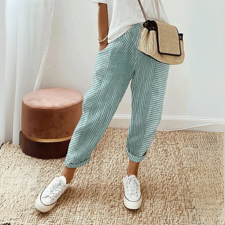 FLORIANE™ | - Relaxed Boho Stripe Pants