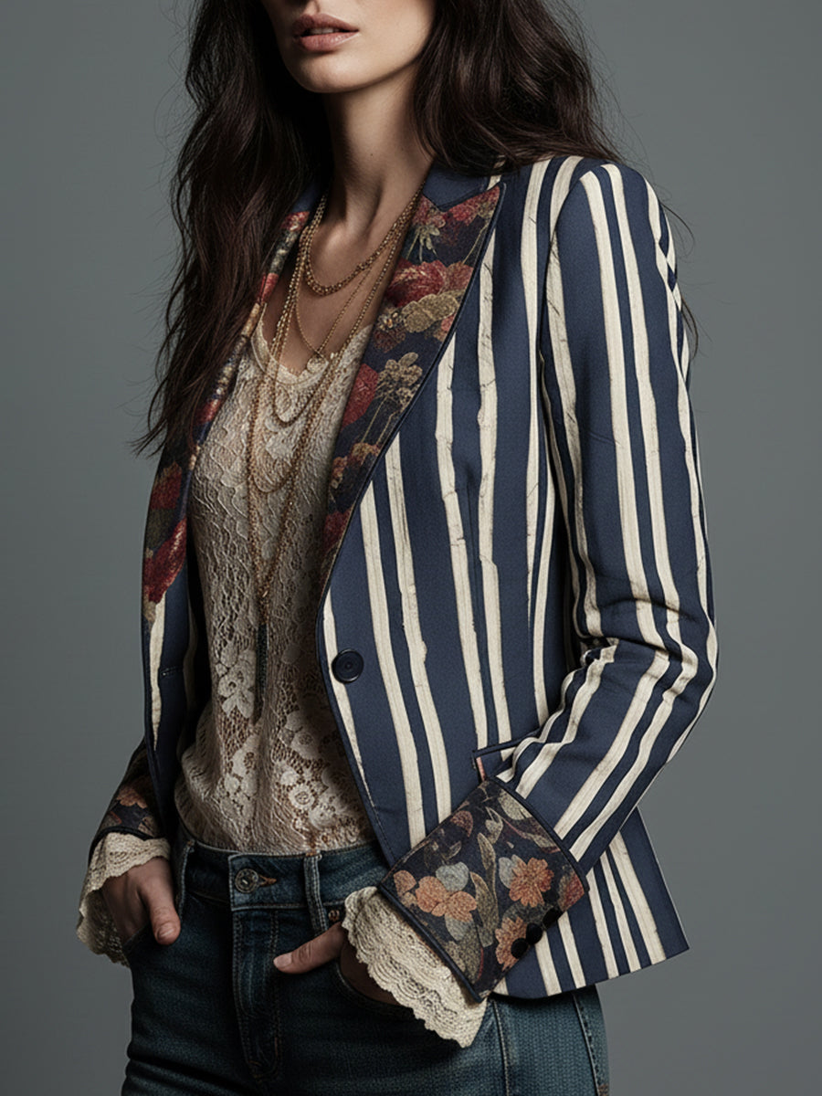 Eden™ | Bohemian Striped Blazer