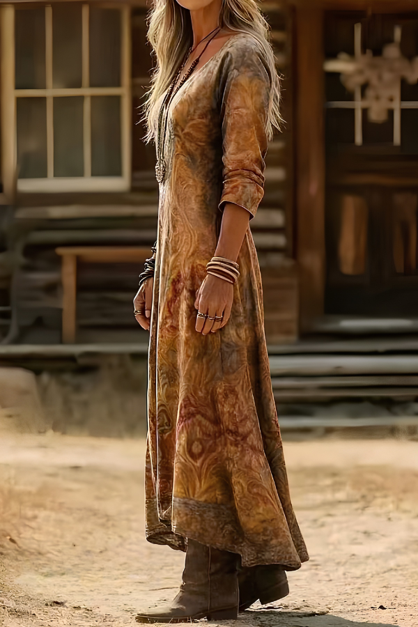 Valeria™ | Bohemian Floral Maxi Dress