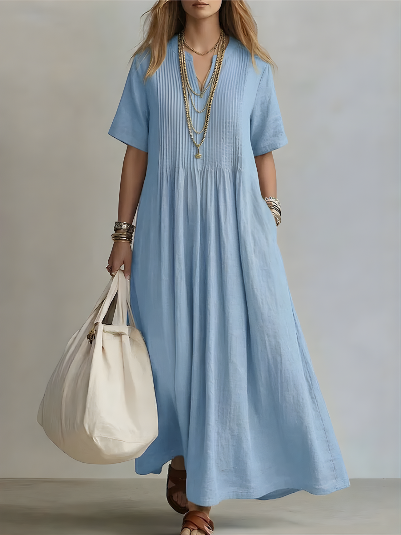 Genesis™ | Flowing V-Neck Maxi Dress
