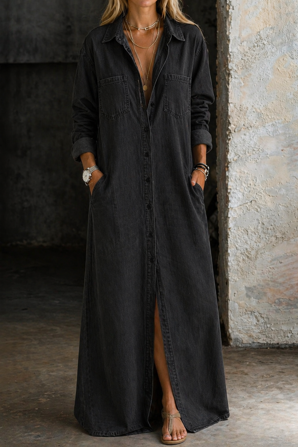 Rhea™ | Button Down Dress