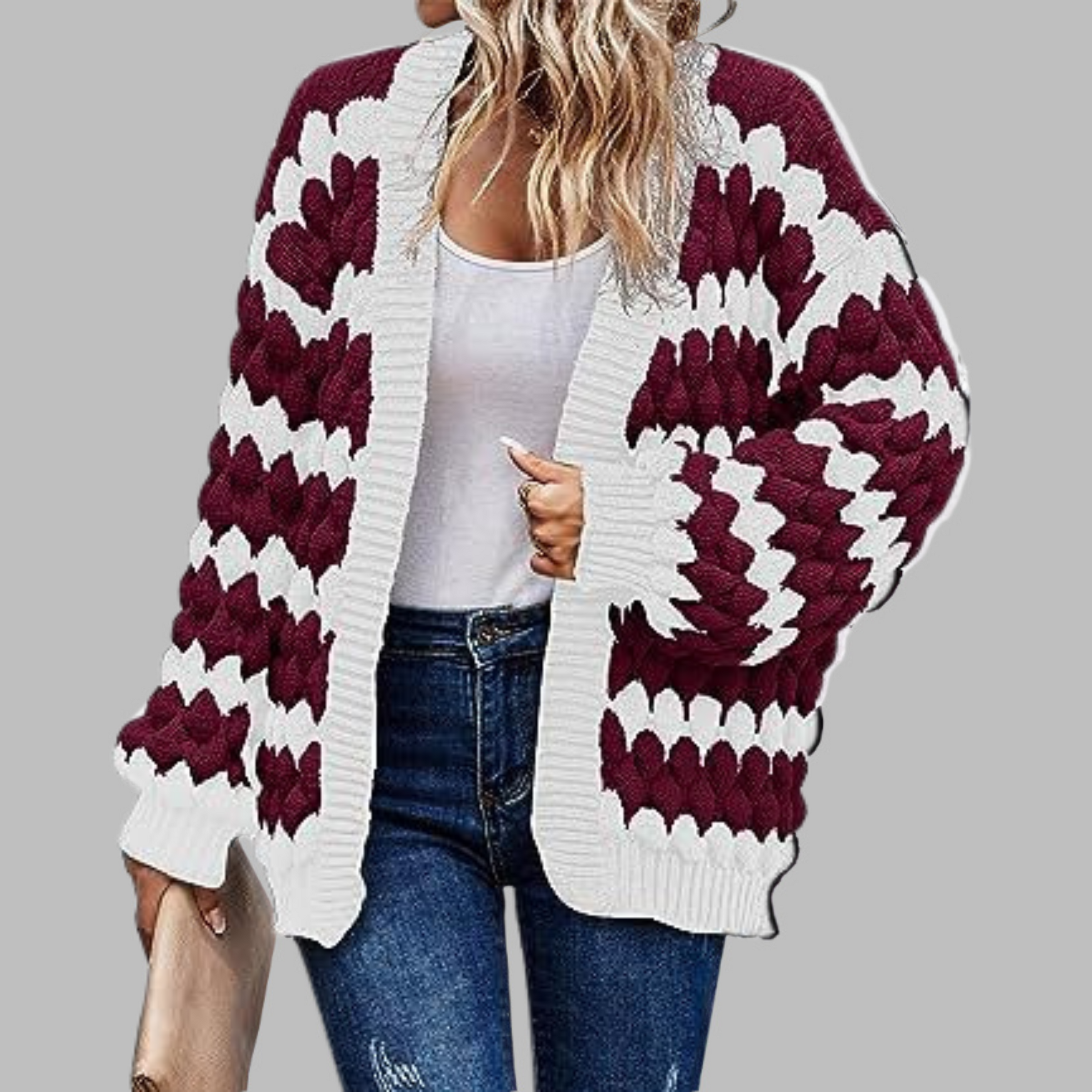 SALVACION™ | – Casual Long Sleeve Drop Shoulder Cardigan