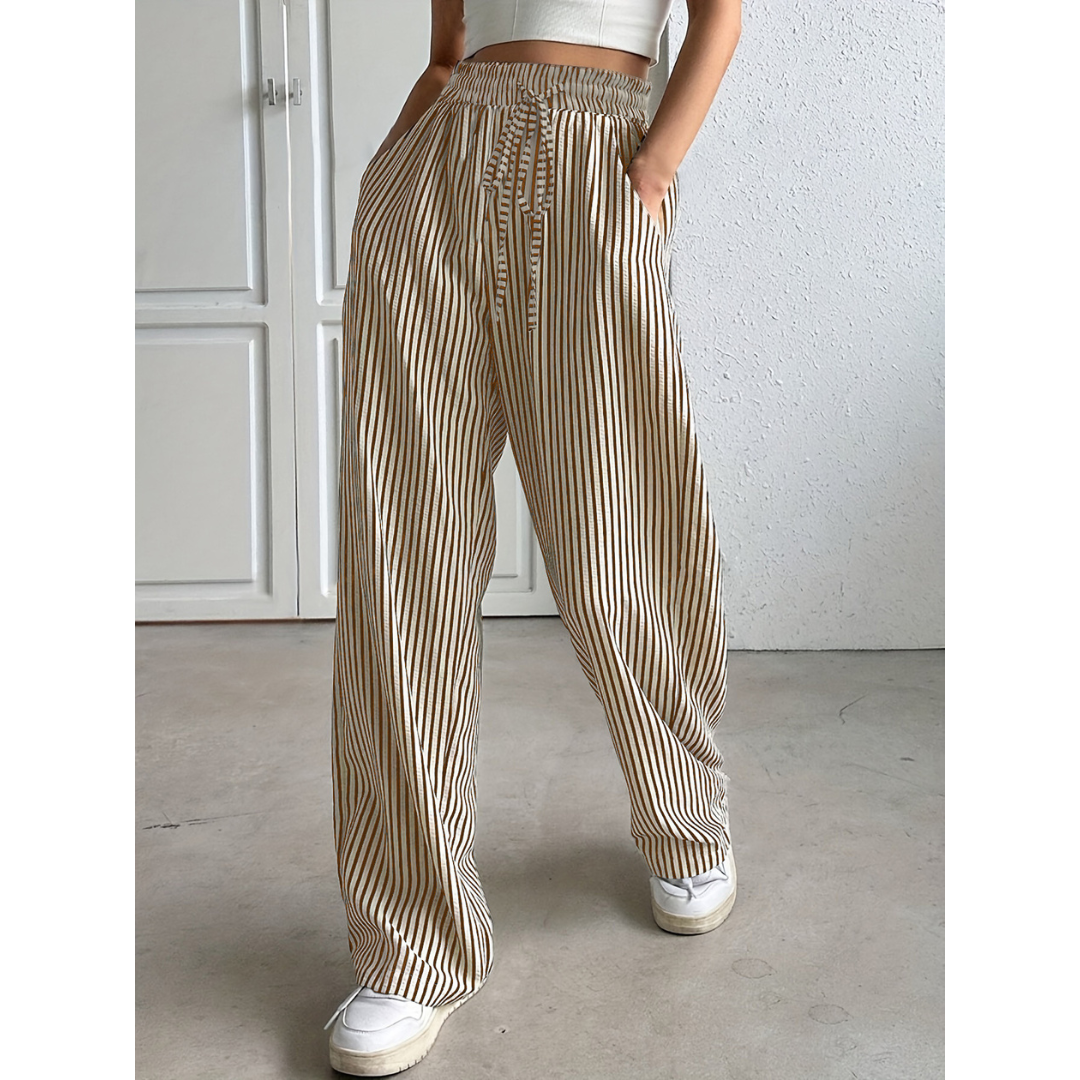 BAYLEEZ™ | – Simple Summer Striped Relaxed Fit Bottoms