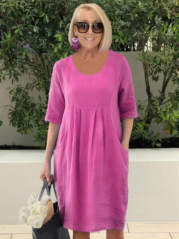 Elicia™ | Relaxed Fit Dress With Pockets