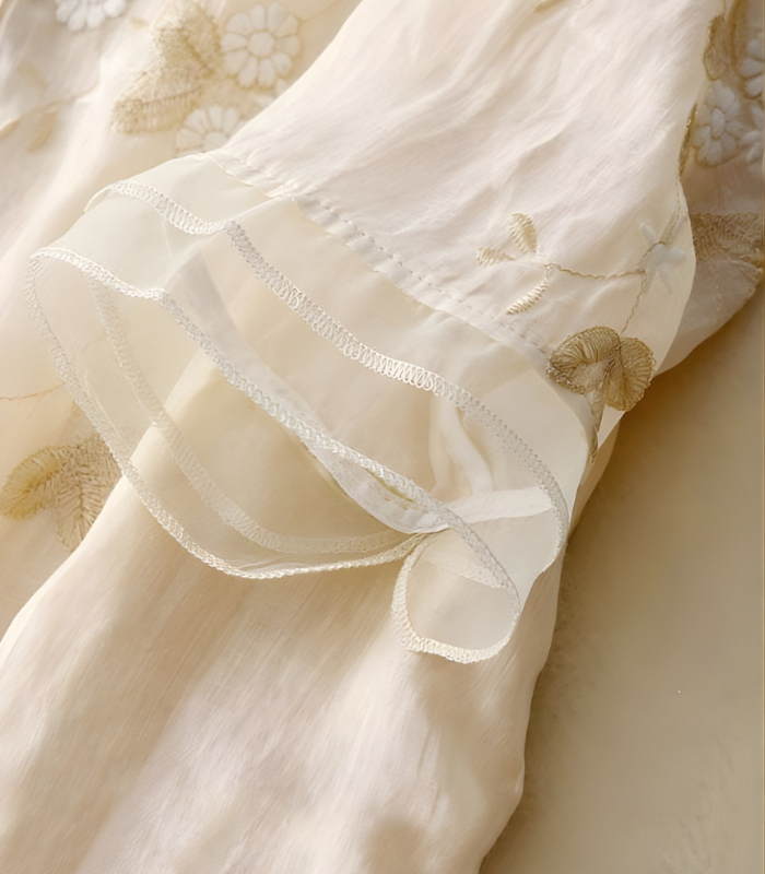 Clarice™ | Embroidered Cotton Blouse