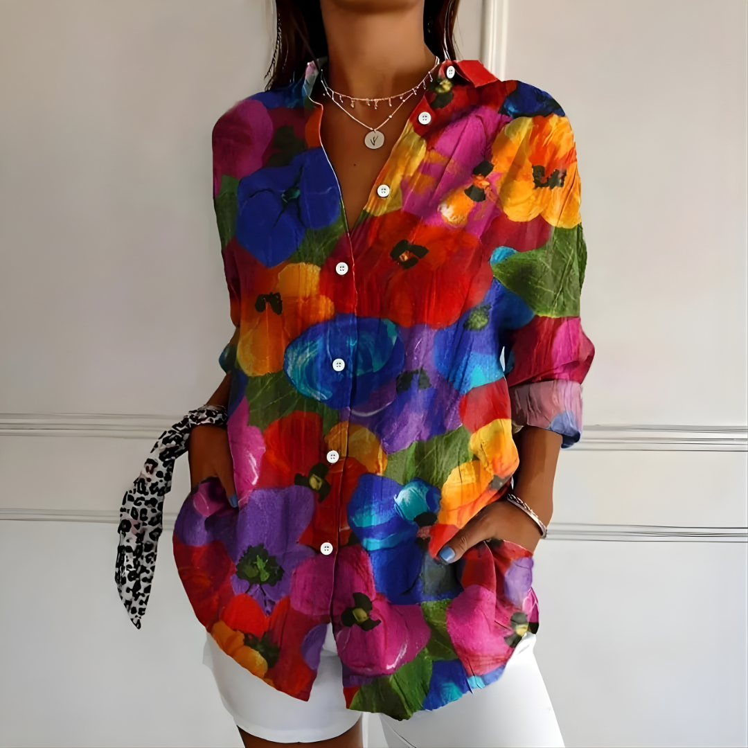 Arleth™ | Colorful Pattern Blouse