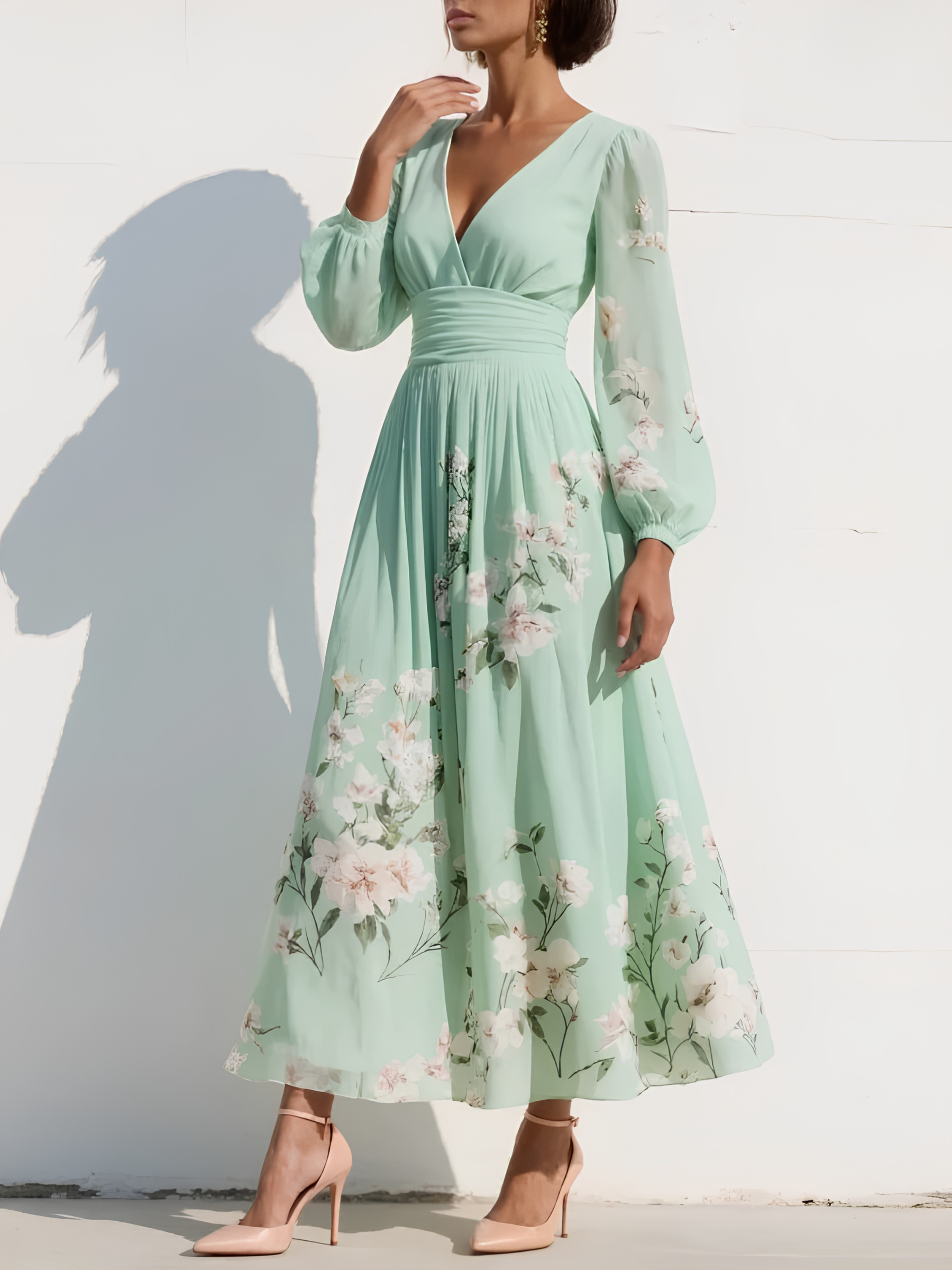 Willow™ | Flowing Floral Midi Dress