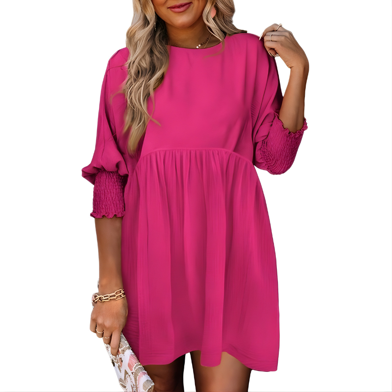 Dorothy™ | Casual Crew Neck Loose Fit Mini Dress
