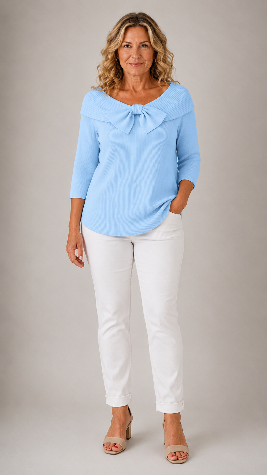 Giana™ | Elegant Bow Knit Jumper