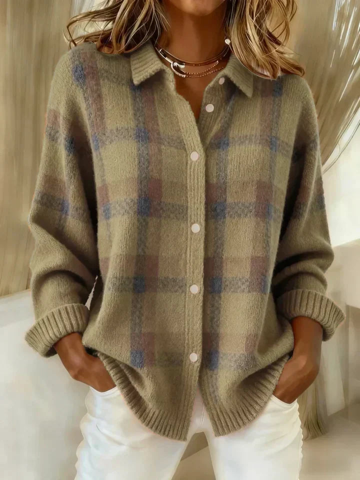 Salome™ | Cloud-Soft Plaid Button-Up