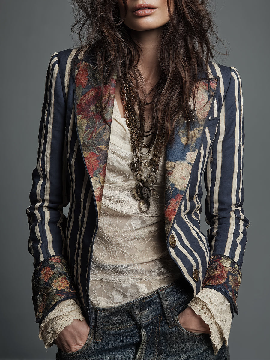 Eden™ | Bohemian Striped Blazer