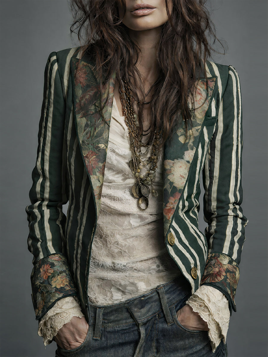 Eden™ | Bohemian Striped Blazer