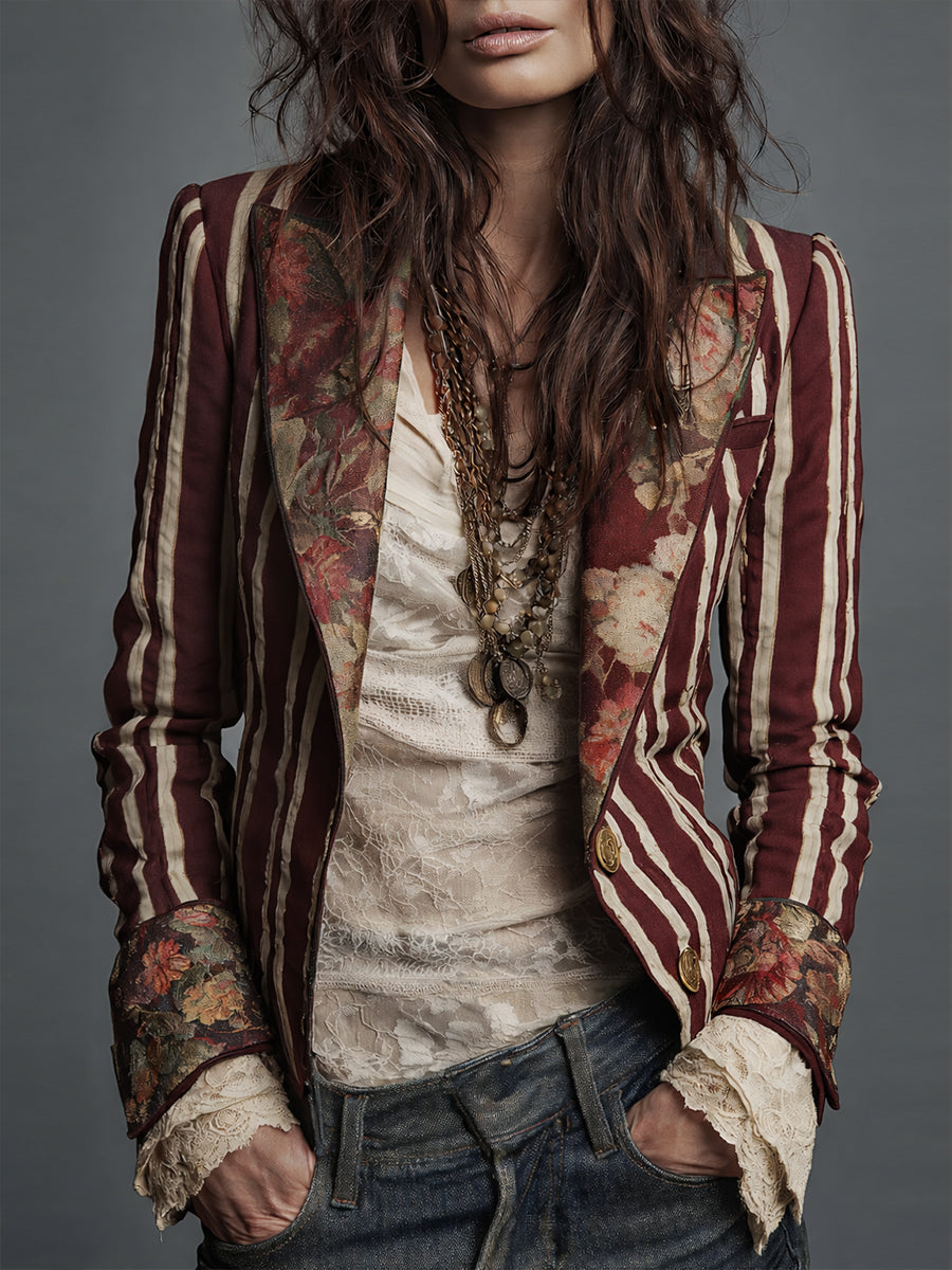 Eden™ | Bohemian Striped Blazer