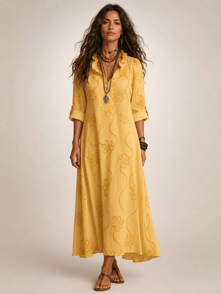 Cordelia™ | Floral Flow Maxi Dress