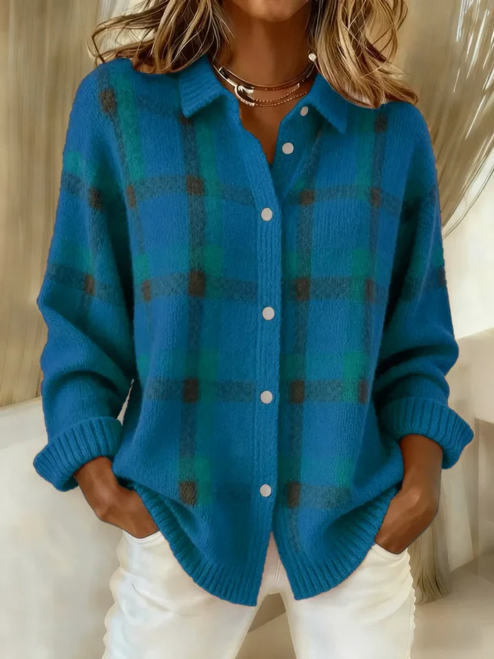 Salome™ | Cloud-Soft Plaid Button-Up