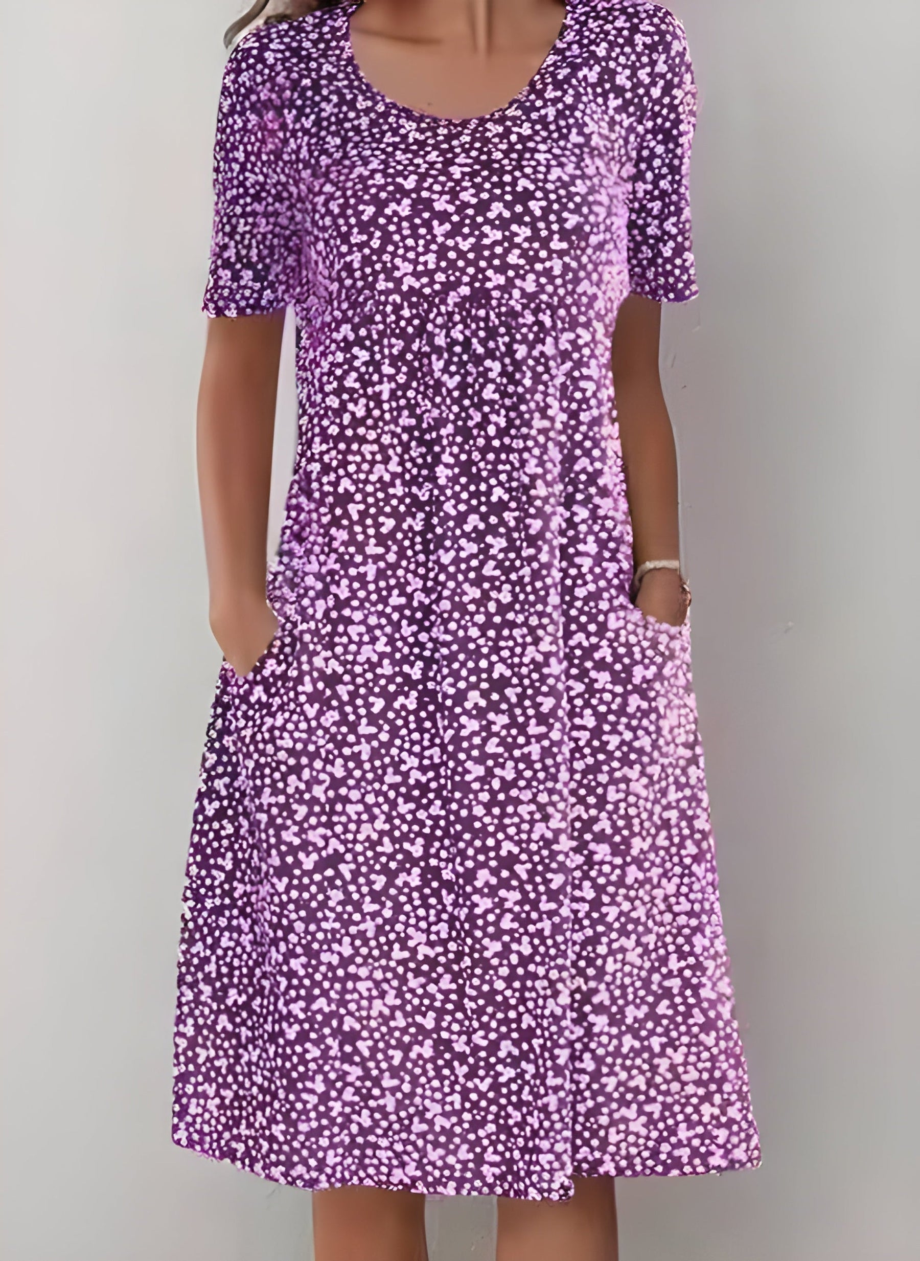 Qahira™ | Casual Round Neck Dress