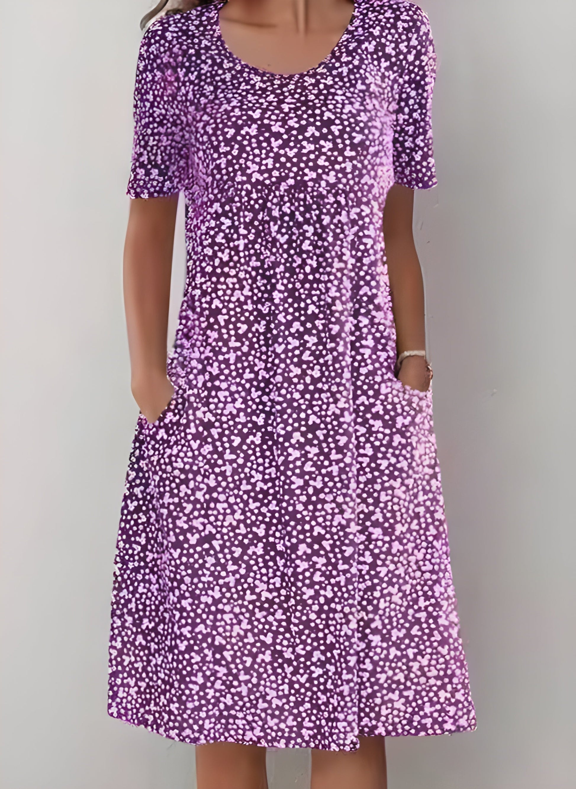 Qahira™ | Casual Round Neck Dress