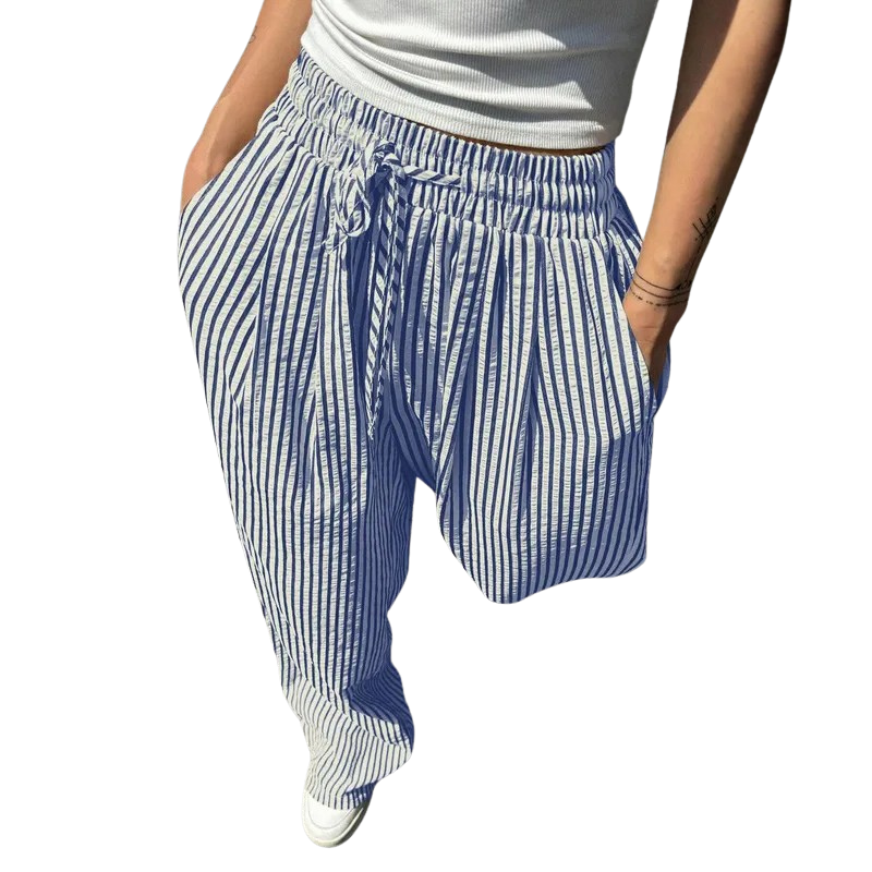 BELINDA™ | – Classic Striped Print Summer Trousers