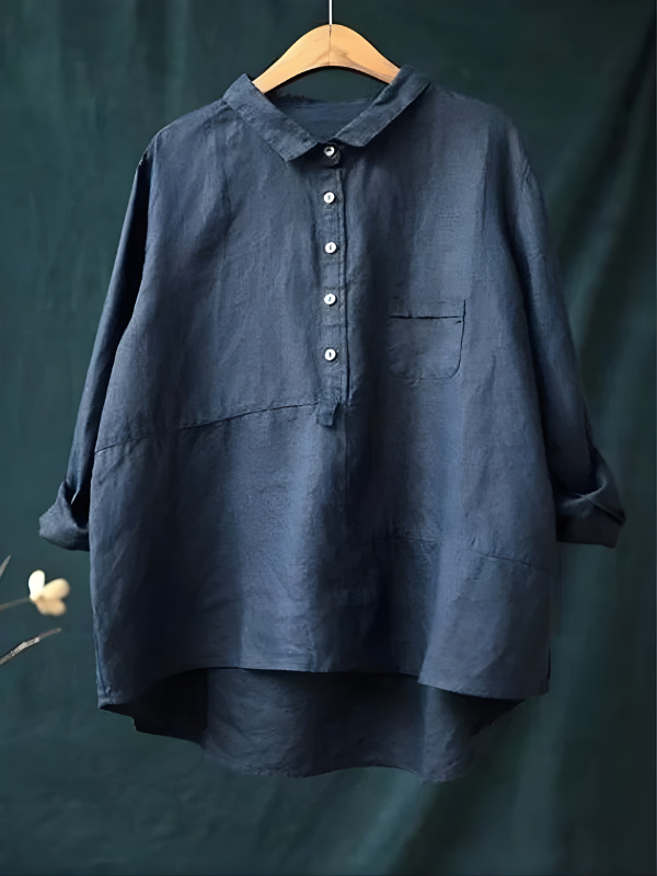 Stella™ | Women's Linen Long Sleeve Shirt