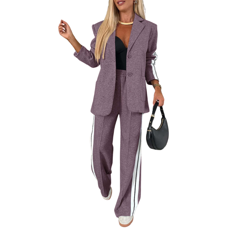 ZORA™ | – Casual Striped Two-Piece Set