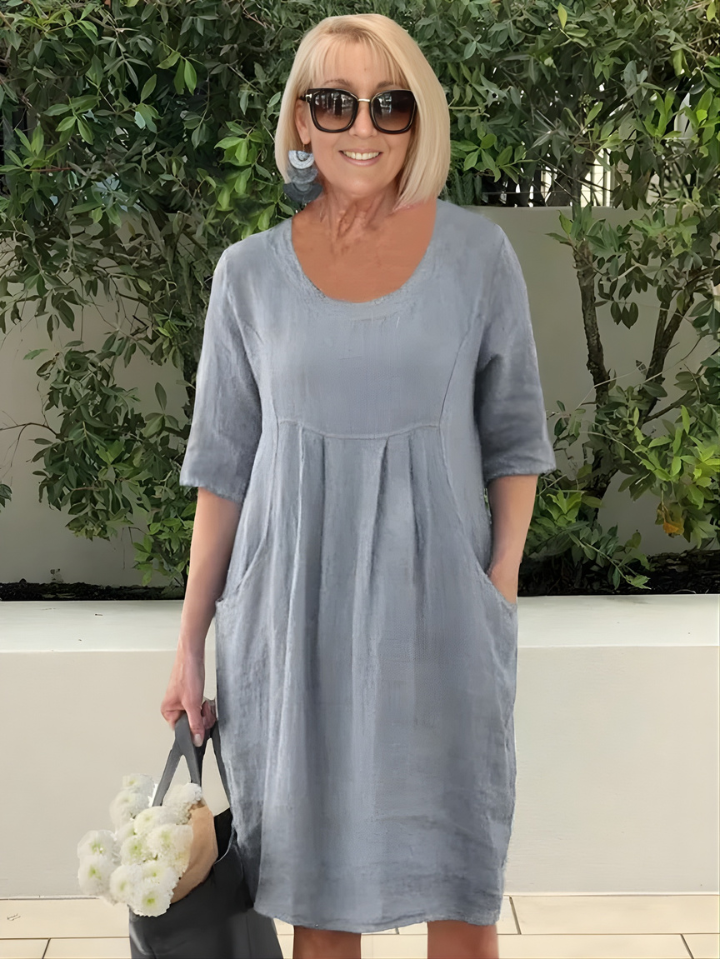 Elicia™ | Relaxed Fit Dress With Pockets