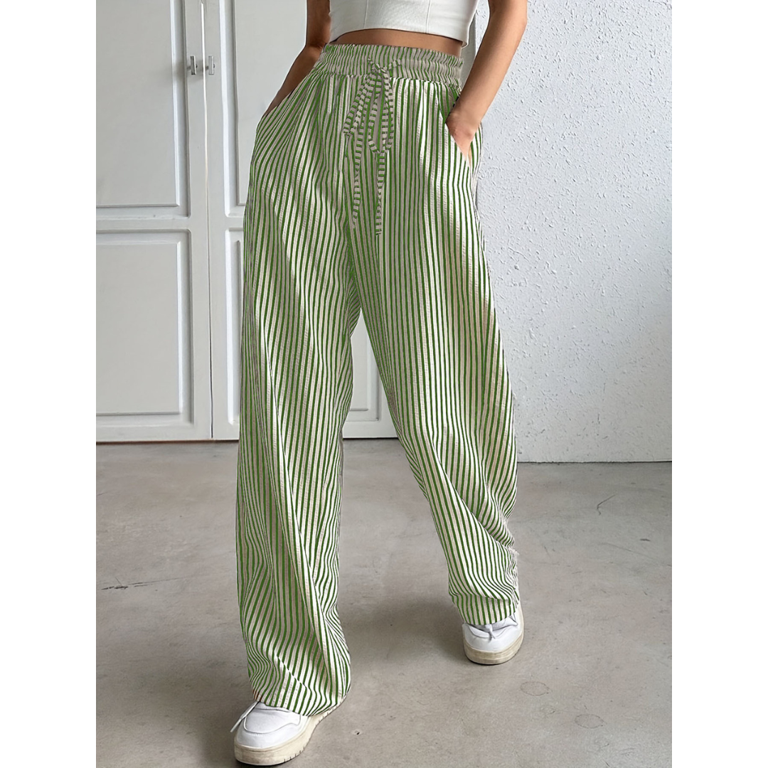 BAYLEEZ™ | – Simple Summer Striped Relaxed Fit Bottoms