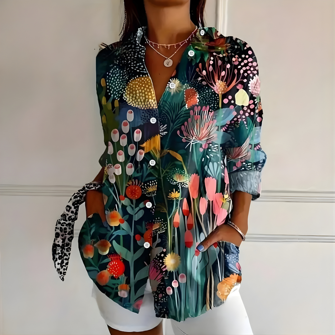 Arleth™ | Colorful Pattern Blouse