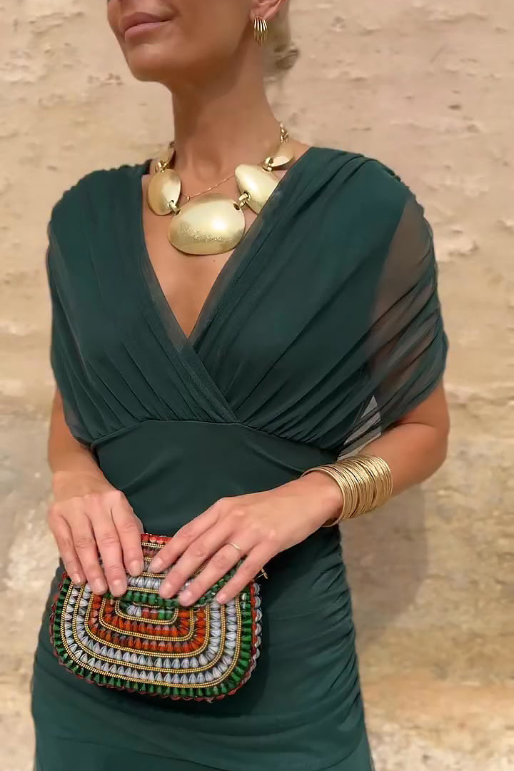 Emelia™ | Elegant V-Neck Maxi Dress