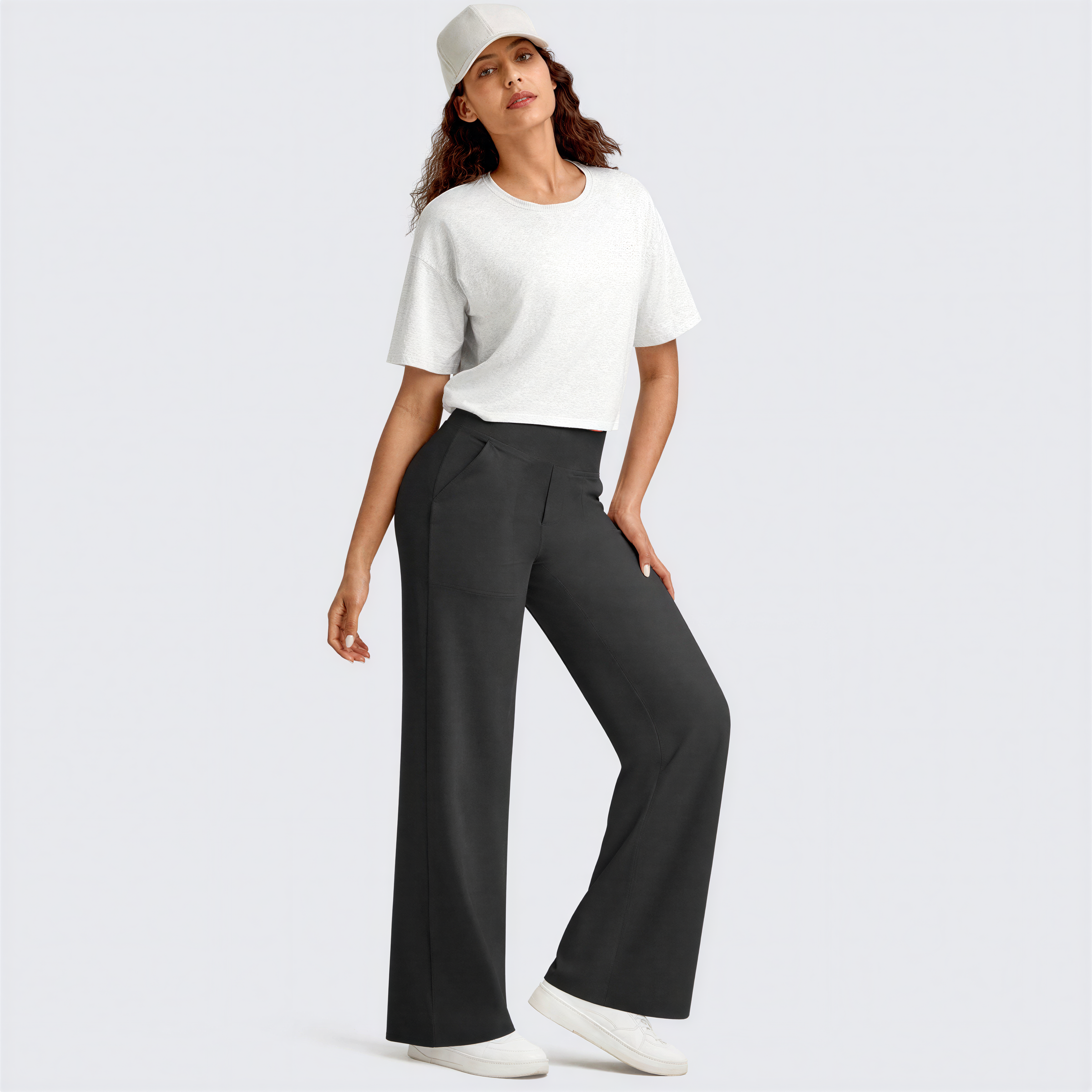 WHITNEY™ | - Comfortable High-Waist Wide Leg Pants for Yoga and Outdoor Fun