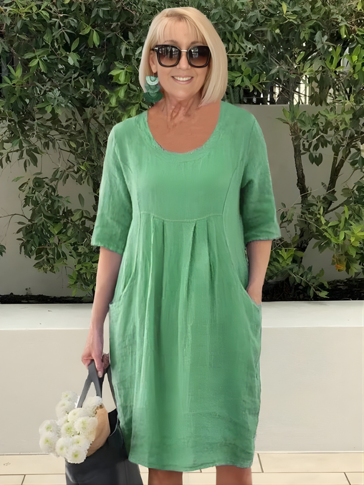 Elicia™ | Relaxed Fit Dress With Pockets