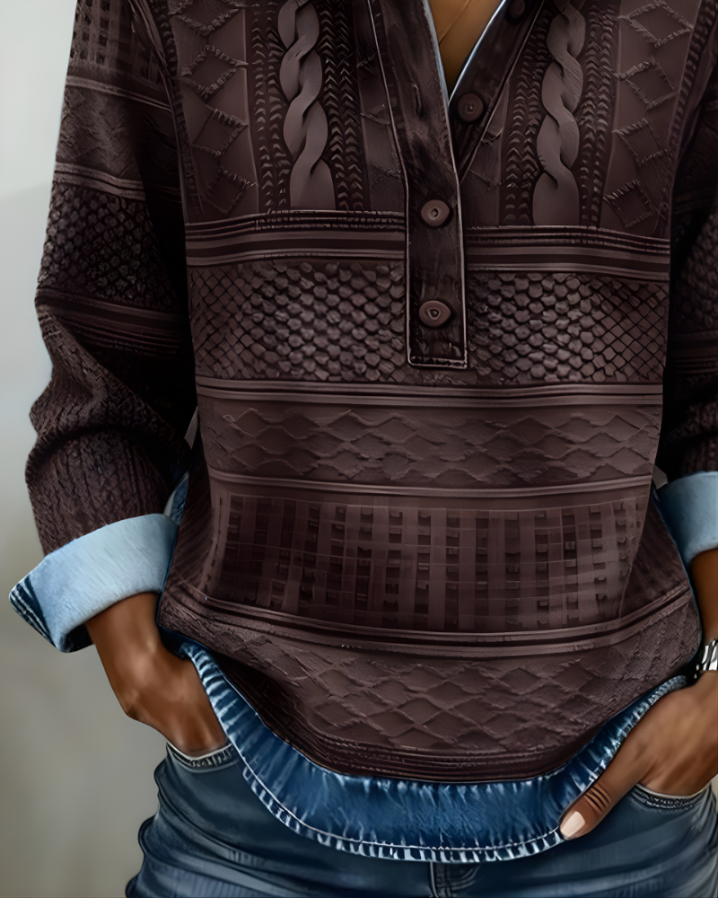 Rowan™ | Half-Button Collared Sweatshirt